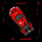 Lot57Supplies Diecast Shop SC Porsche 911 GT3 RS 1:64 scale diecast model car in Akira Crimson TETSUO livery