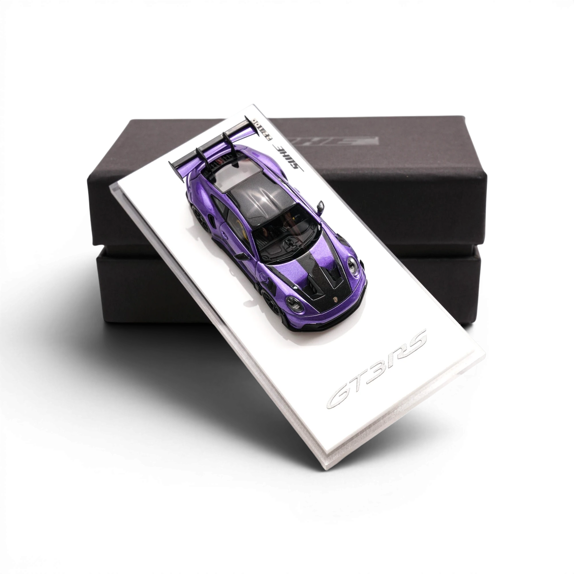 SUHE Porsche 911 GT3 RS in Twilight Purple 1:64 scale resin model car from Lot57Supplies Diecast Shop