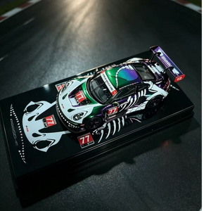 Lot57Supplies Diecast Shop HubAuto Porsche 911 GT3R 1:64 scale diecast model with iridescent purple and green livery
