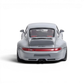 Lot57Supplies Diecast Shop Flame Model 1:64 scale resin Porsche 911 Gunther Werks 400R in cement gray, rear view.