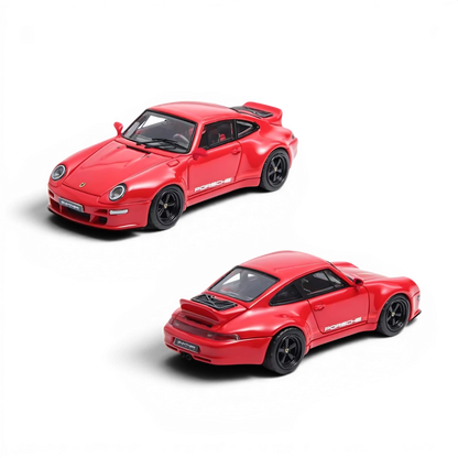 Lot57Supplies Diecast Shop Flame Model 1:64 scale resin Porsche 911 Gunther Werks 400R in Solan Red