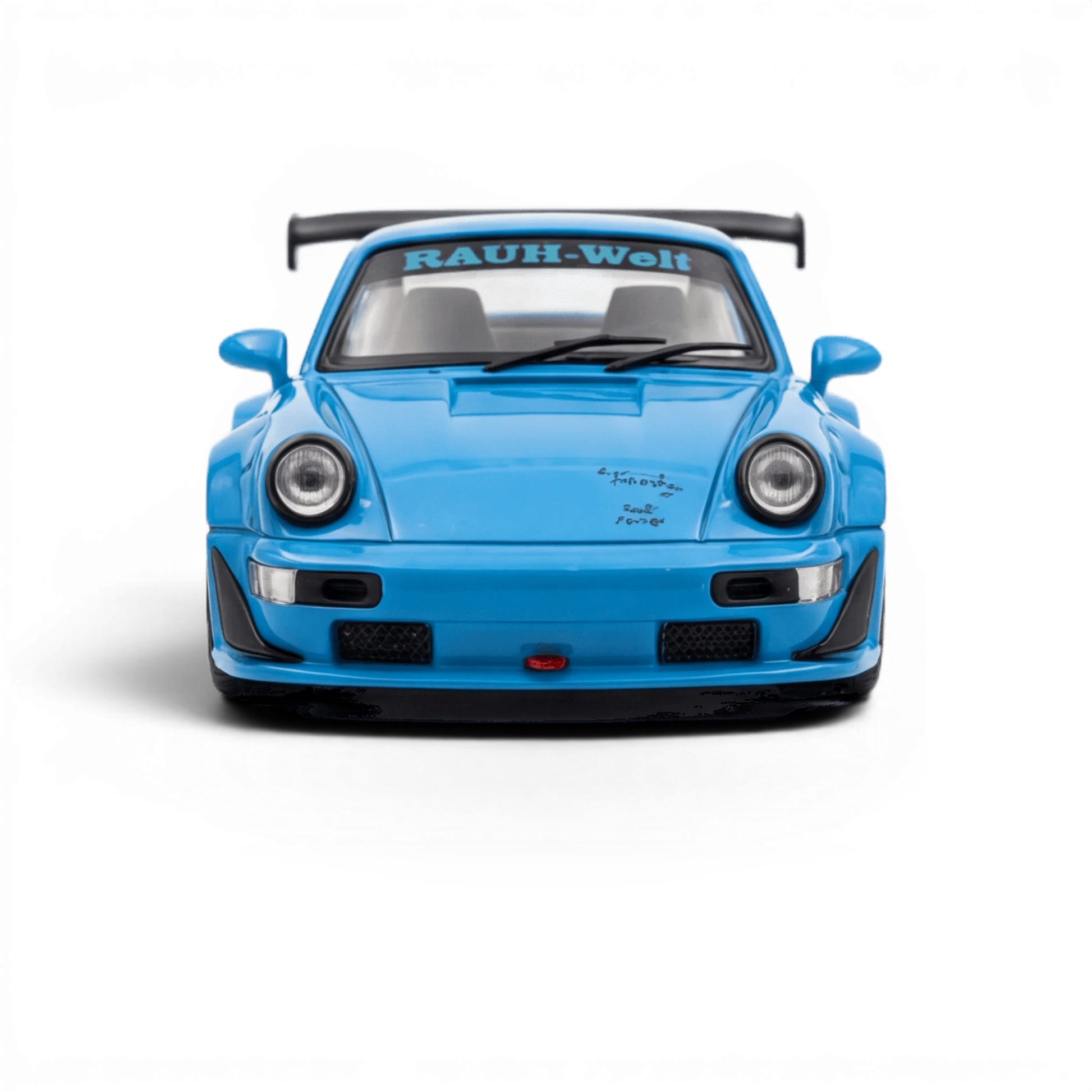 Lot57Supplies Diecast Shop Mini Station Porsche 911 964 RWB HIDEYOSHI diecast model car in bright blue