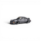 Lot57Supplies Diecast Shop metallic gray CM Model Porsche 964 widebody diecast car in 1:64 scale