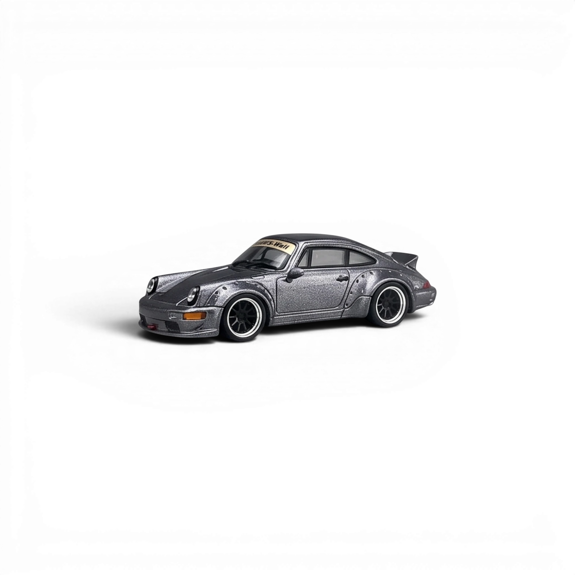 Lot57Supplies Diecast Shop metallic gray CM Model Porsche 964 widebody diecast car in 1:64 scale
