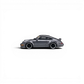 Lot57Supplies Diecast Shop metallic gray Porsche 964 widebody 1:64 scale diecast model car side view