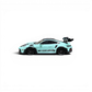 Lot57Supplies Diecast Shop HH Model 1:64 scale resin Porsche 992.1 GT3 RS in Tiff Blue with black wheels
