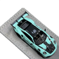 Lot57Supplies Diecast Shop HH Model 1:64 scale Porsche 992.1 GT3 RS in Tiff Blue resin with black carbon accents