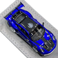 Lot57Supplies Diecast Shop HH Model 1:64 scale resin Porsche 992.1 GT3 RS in San Marino Blue, top-down view.