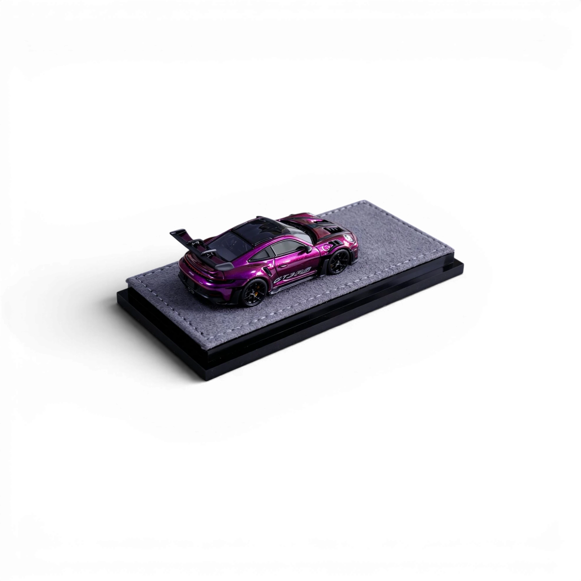 VMB Porsche 992 GT3 RS in Phantom Purple diecast model from Lot57Supplies Diecast Shop on a grey display base.