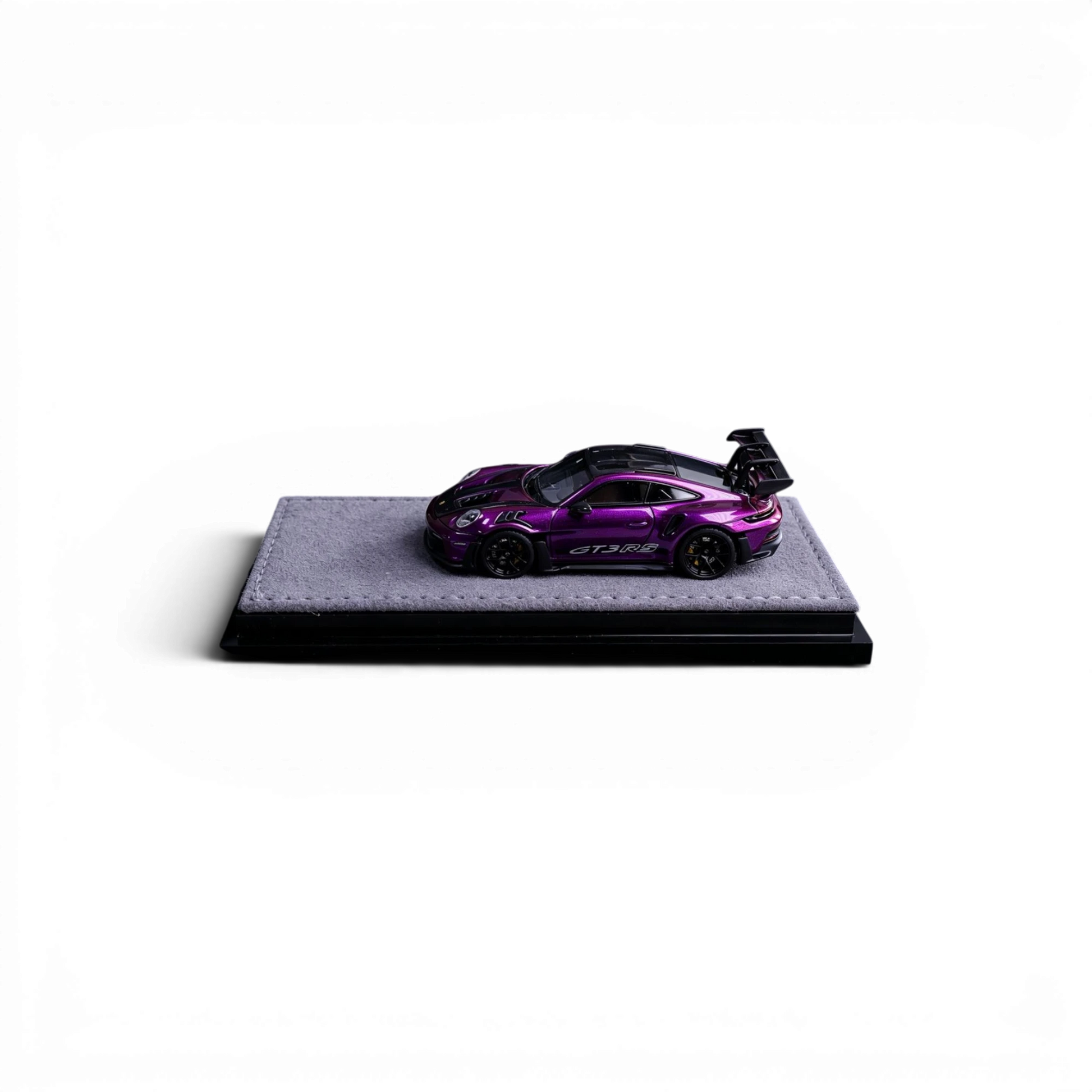 VMB Porsche 992 GT3 RS diecast model in Phantom Purple from Lot57Supplies Diecast Shop on a grey display base.