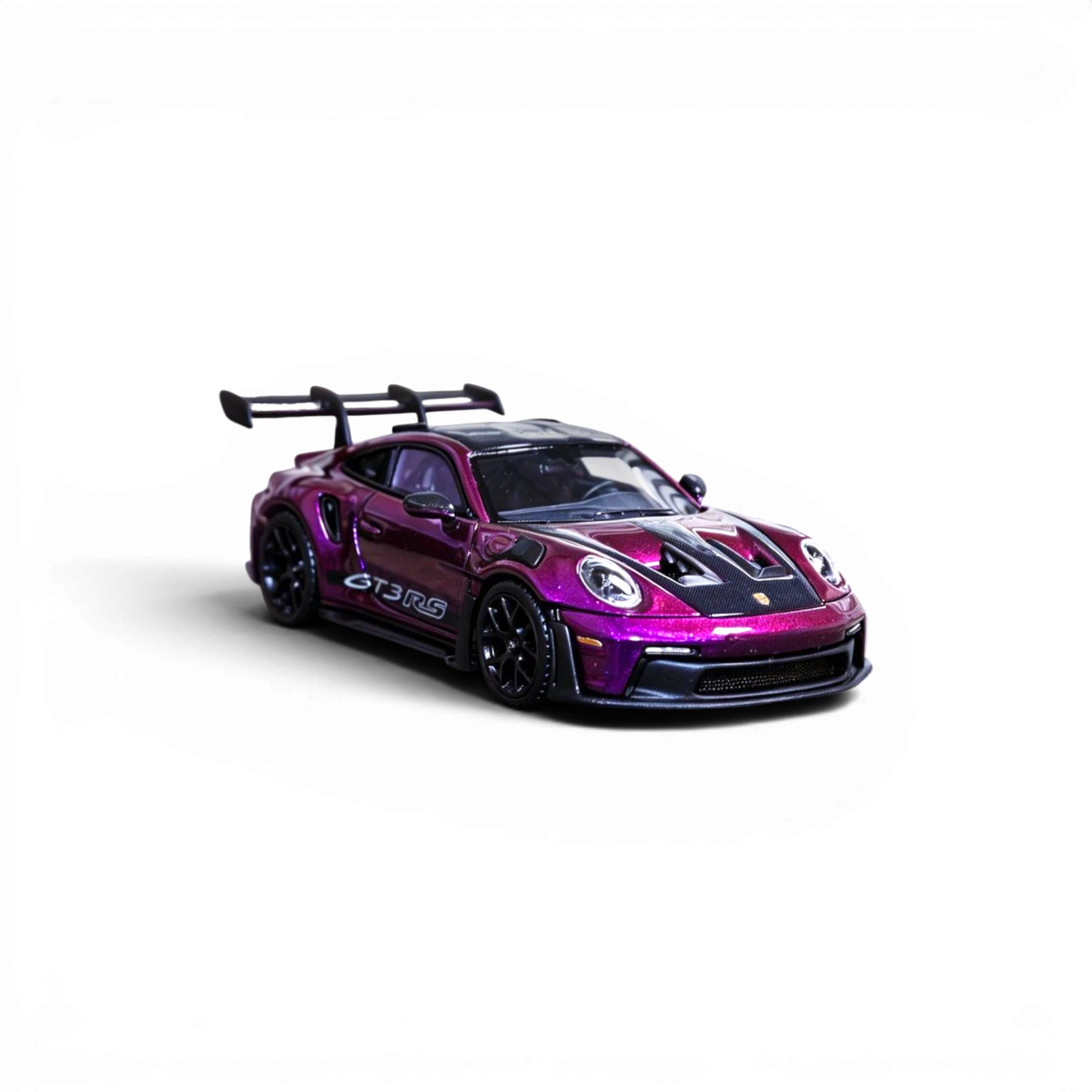 Lot57Supplies Diecast Shop VMB Porsche 992 GT3 RS diecast model in metallic phantom purple, 1:64 scale.