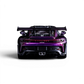 Lot57Supplies Diecast Shop VMB Porsche 992 GT3 RS diecast model in Phantom Purple, 1:64 scale rear view.