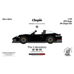 Lot57Supplies Diecast Shop: Gloss black 1:64 scale resin model of Porsche 911 (992) Targa Chopin Kit by The Laboratory x DarwinPRO.