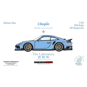 Lot57Supplies Diecast Shop: 1:64 scale Meissen Blue Porsche 992 Turbo Chopin Kit by The Laboratory x DarwinPRO.