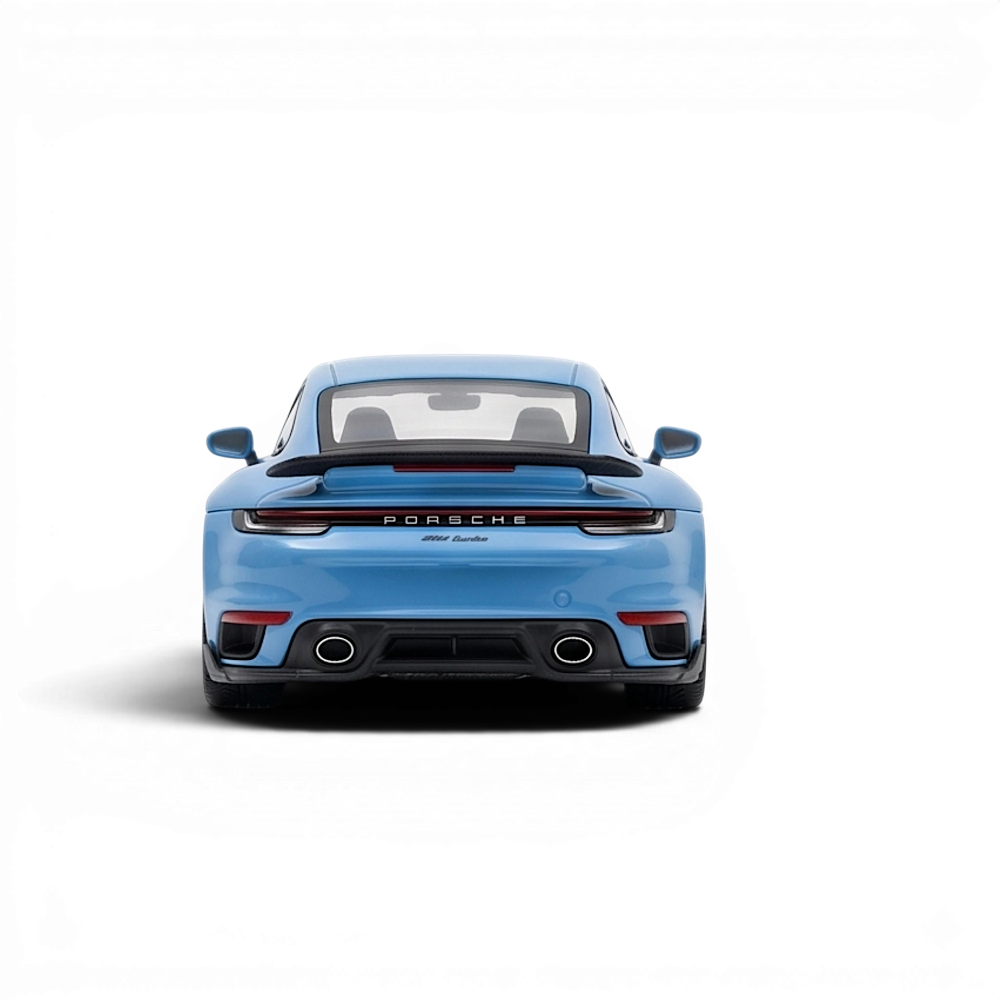 The Laboratory x DarwinPRO Porsche 992 Turbo Chopin Kit 1:64 scale model in Meissen Blue resin.