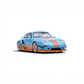 Lot57Supplies Diecast Shop 1:64 scale blue and orange Gulf Livery modified Porsche 993 diecast model car.