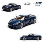 Lot57Supplies Diecast Shop Porsche Carrera GT 1:64 scale model in Manaus Blue with yellow interior.