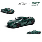 Lot57Supplies Diecast Shop Porsche Carrera GT 1:64 scale model in metallic jet green with green interior.