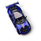 Lot57Supplies Diecast Shop HH Model 1:64 scale resin Porsche 992.1 GT3 RS in San Marino Blue, top-down view