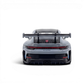 Lot57Supplies Diecast Shop HH Model 1:64 scale Arctic Grey Porsche 992.1 GT3 RS resin model car rear view