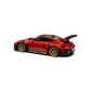 Lot57Supplies Diecast Shop HH Model 1:64 scale metallic red Porsche 992.1 GT3 RS resin diecast car with gold wheels