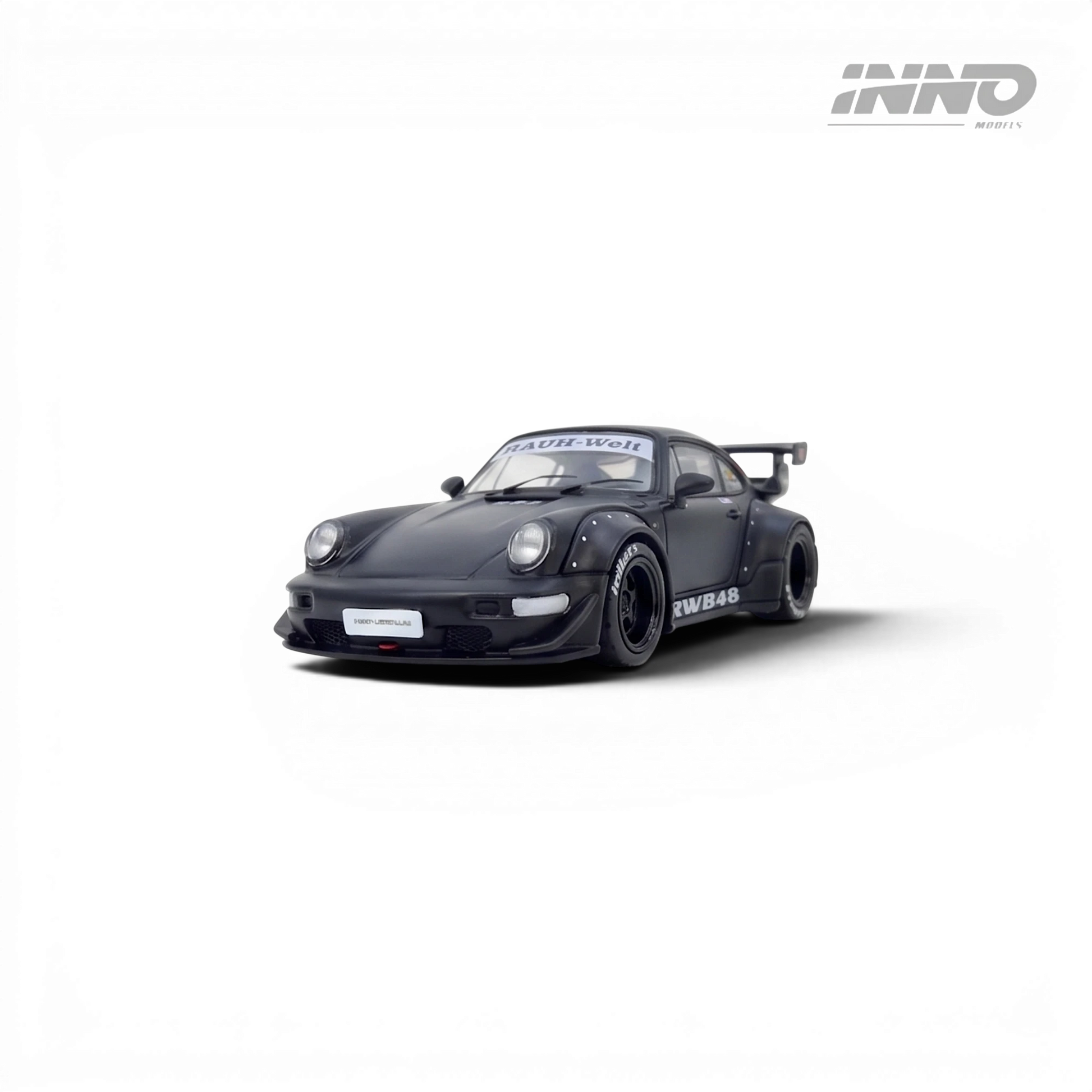 Lot57Supplies Diecast Shop Porsche RWB 964 Darth Vader black matt diecast model car 1:64 scale.