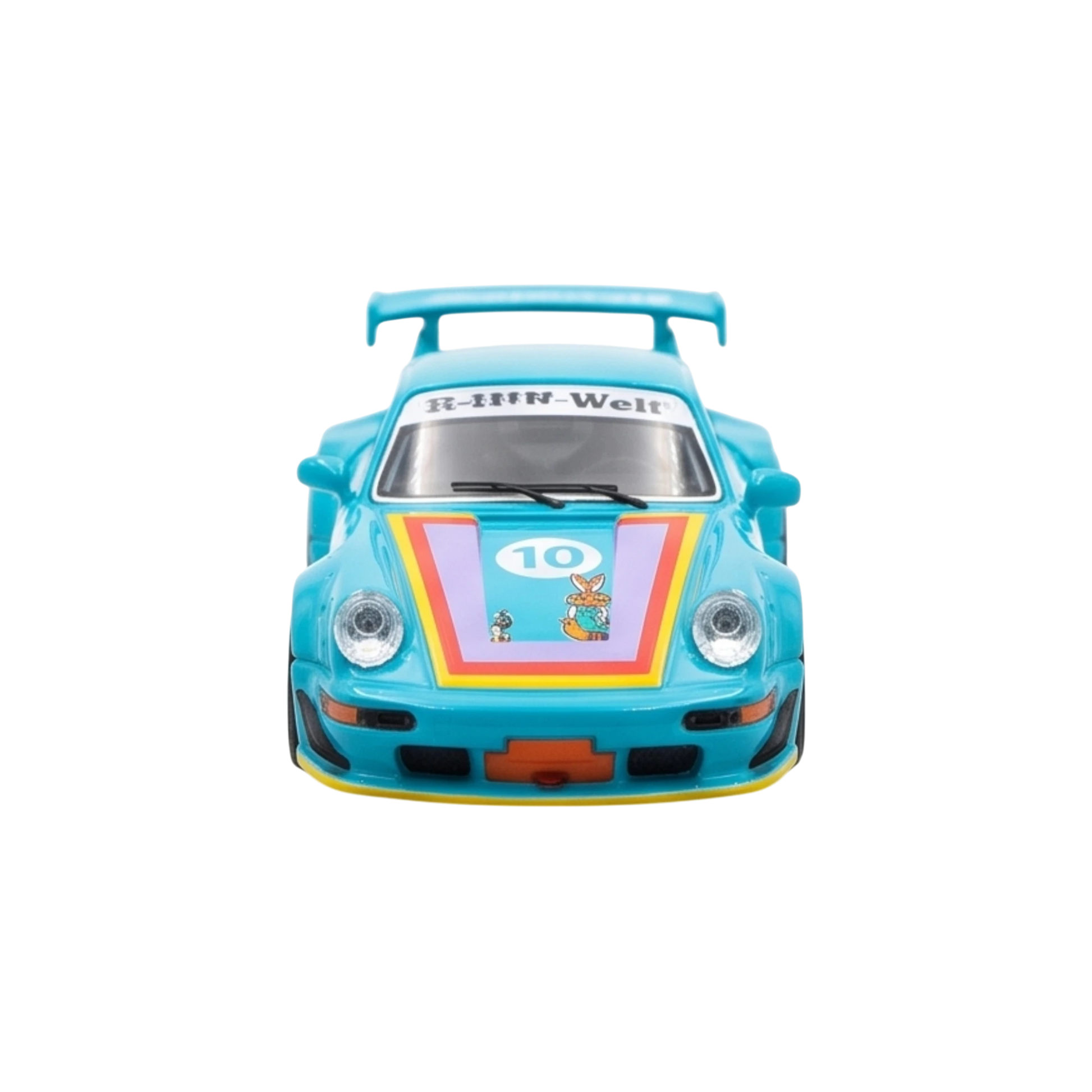 Lot57Supplies Diecast Shop Star Model Porsche RWB 964 Vaillant diecast car in green with GT wing and racing decals