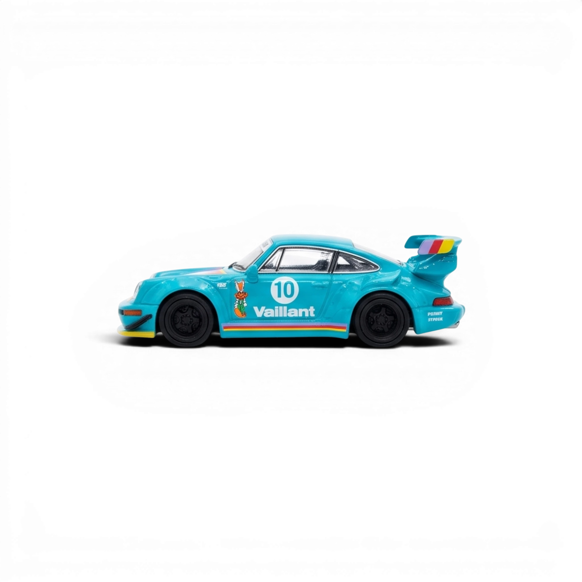 Lot57Supplies Diecast Shop Star Model 1:64 scale green Porsche RWB 964 Vaillant diecast car with racing decals