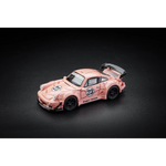 Lot57Supplies Diecast Shop FG Porsche RWB 930 Pink Pig diecast model car in 1:64 scale with racing livery