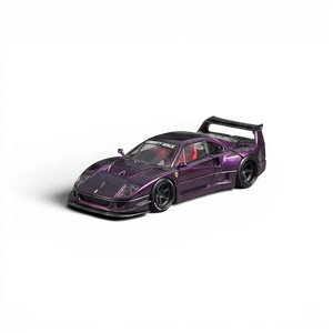 Lot57Supplies Diecast Shop Star Models purple F40 LB-Works wide-body diecast supercar model in 1:64 scale