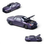 Lot57Supplies Diecast Shop Focal Horizon 1:64 scale metal purple Nissan Skyline GT-R R32 Garage Active model car