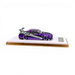Lot57Supplies Diecast Shop 1:64 scale purple Nissan Skyline R34 GIFTED resin model car with custom decals on display base