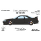 Lot57Supplies Diecast Shop 1:64 scale The Laboratory x Zonzo Garage Active R33 widebody model in full visible carbon.