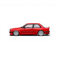 Lot57Supplies Diecast Shop bright red CM Model Pandem BMW M3 E30 1:64 scale diecast car with widebody kit