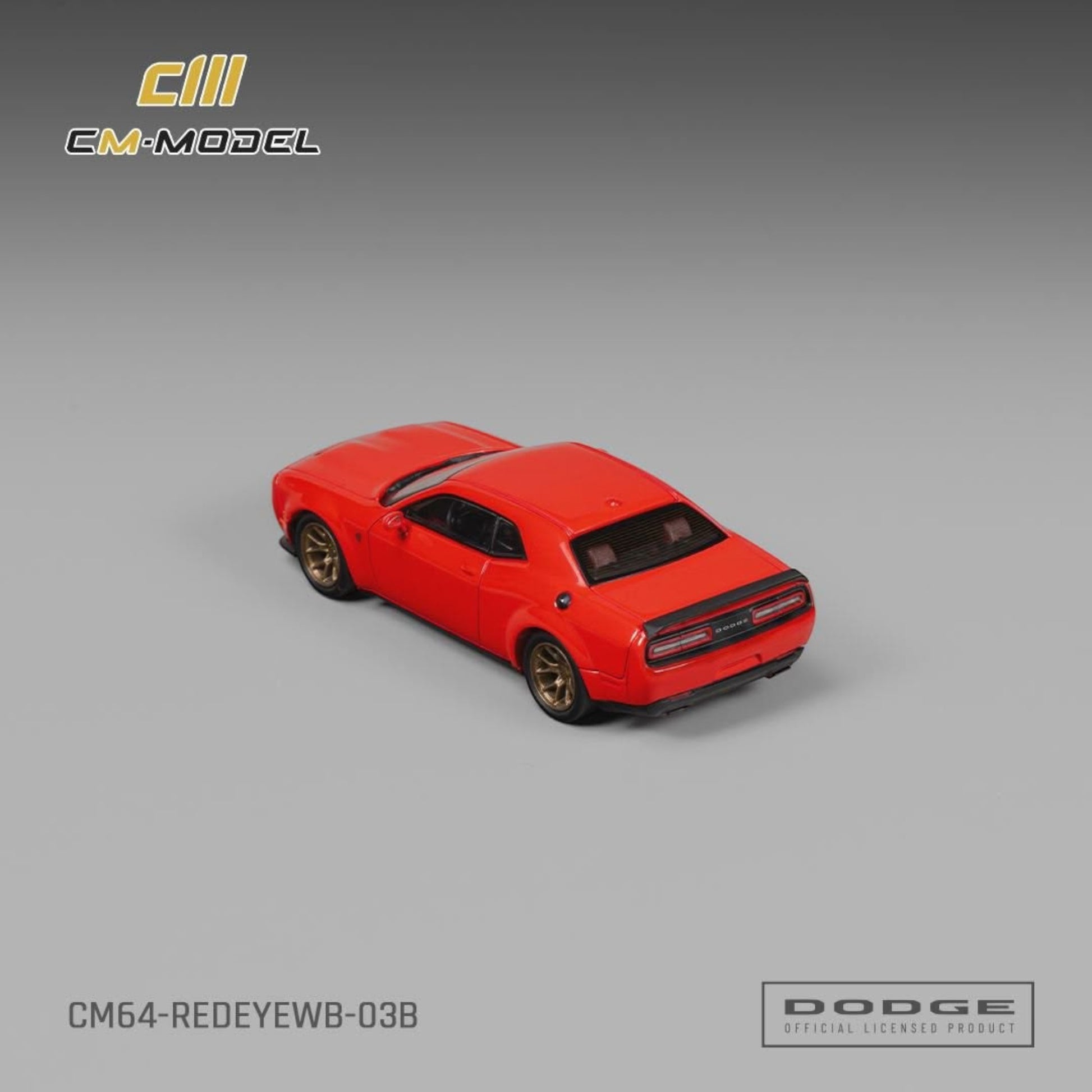 Lot57Supplies Diecast Shop 1:64 scale red Dodge SRT Hellcat Red-Eye Widebody diecast model car with bronze wheels