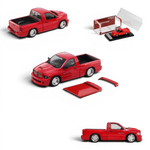 Lot57Supplies Diecast Shop SHOOM64 1:64 scale red Dodge RAM SRT-10 diecast model truck with removable bed cover