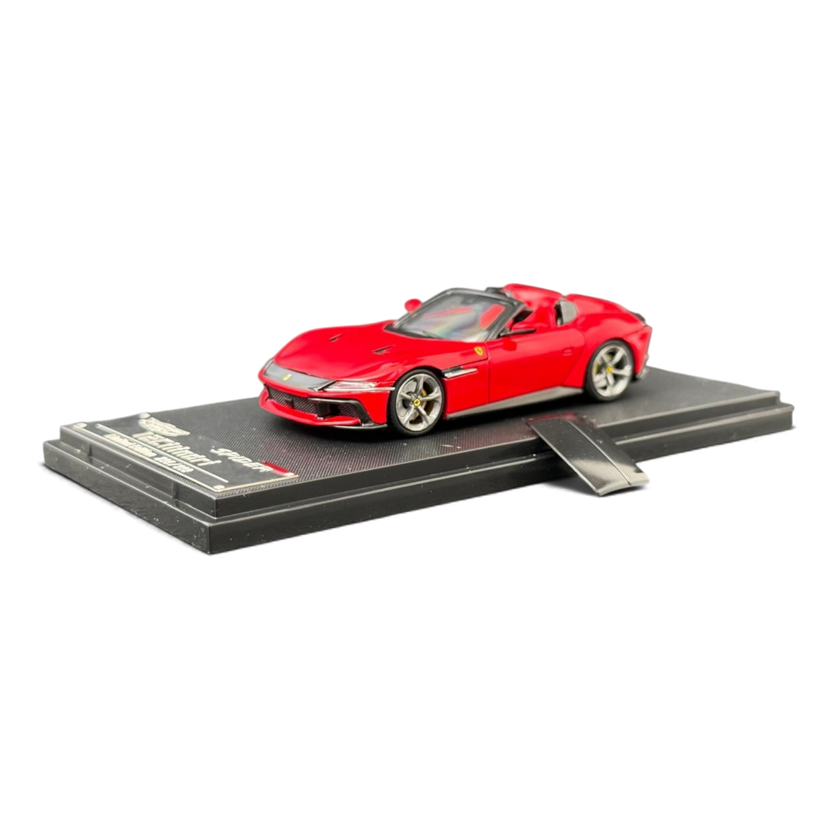 Lot57Supplies Diecast Shop Phantom Knight 1:64 scale red Ferrari 12Cilindri Spider diecast model car on display base