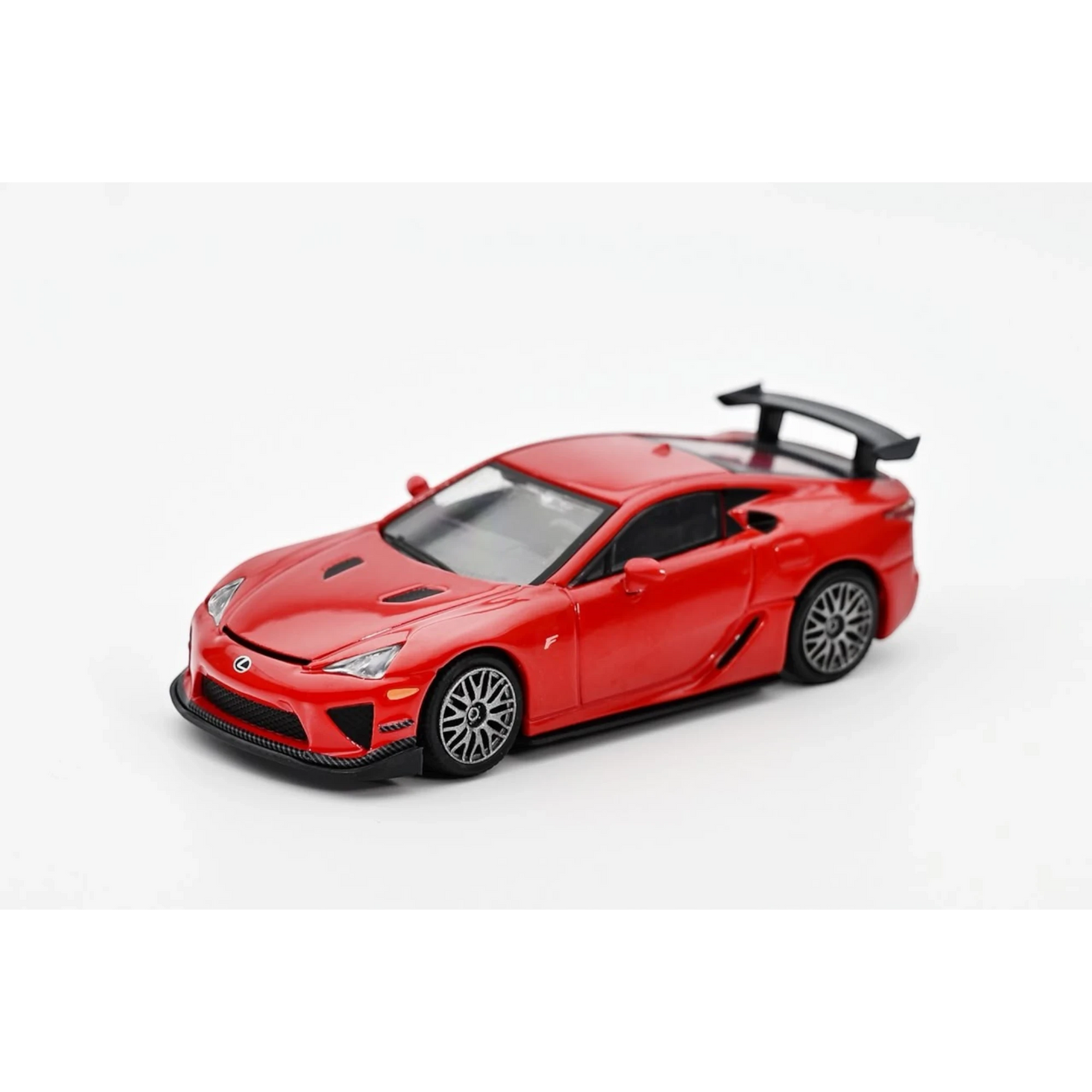 Lot57Supplies Diecast Shop DCT Lexus LFA Nürburgring Version 1:64 scale diecast model car in red with black rear wing.