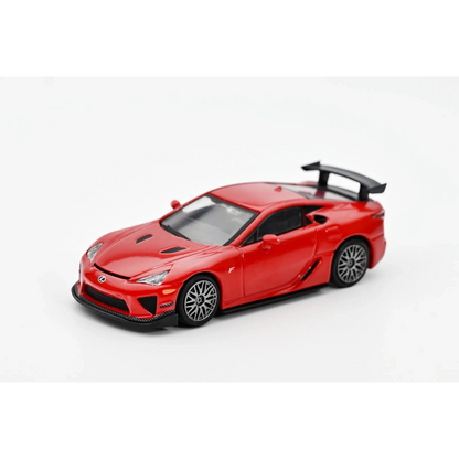 Lot57Supplies Diecast Shop DCT Lexus LFA Nürburgring Version 1:64 scale diecast model car in red with black rear wing.