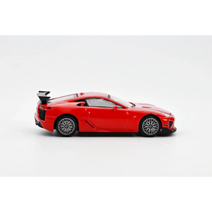 Lot57Supplies Diecast Shop red DCT Lexus LFA Nürburgring Version 1:64 scale diecast model car, side profile view.