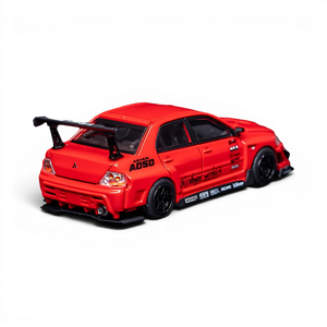 Lot57Supplies Diecast Shop PEAKO 1:64 scale red Mitsubishi Lancer Evolution IX VARIS widebody diecast model car