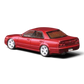 Lot57Supplies Diecast Shop Mortal 1:64 scale red Nissan ER34 Skyline 25GT-t diecast model car, rear view