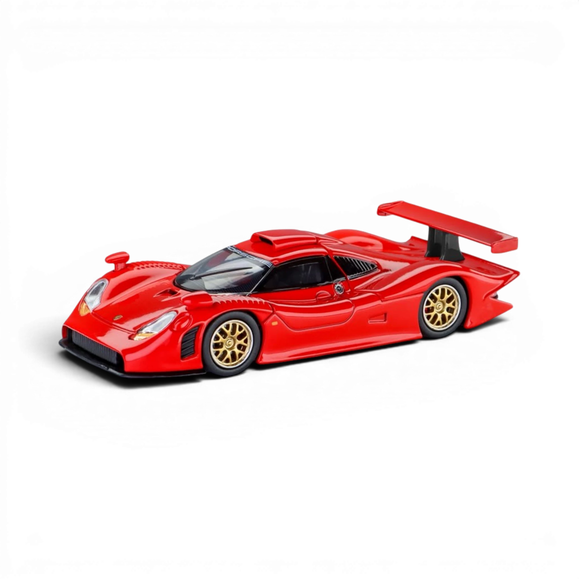 Lot57Supplies Diecast Shop Trends Hobby Porsche 911 GT1 1998 diecast model car in red with gold wheels