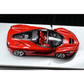 Lot57Supplies Diecast Shop Street Buster 1:64 scale diecast supercar F150 in Rosso Corsa red with open top and red interior