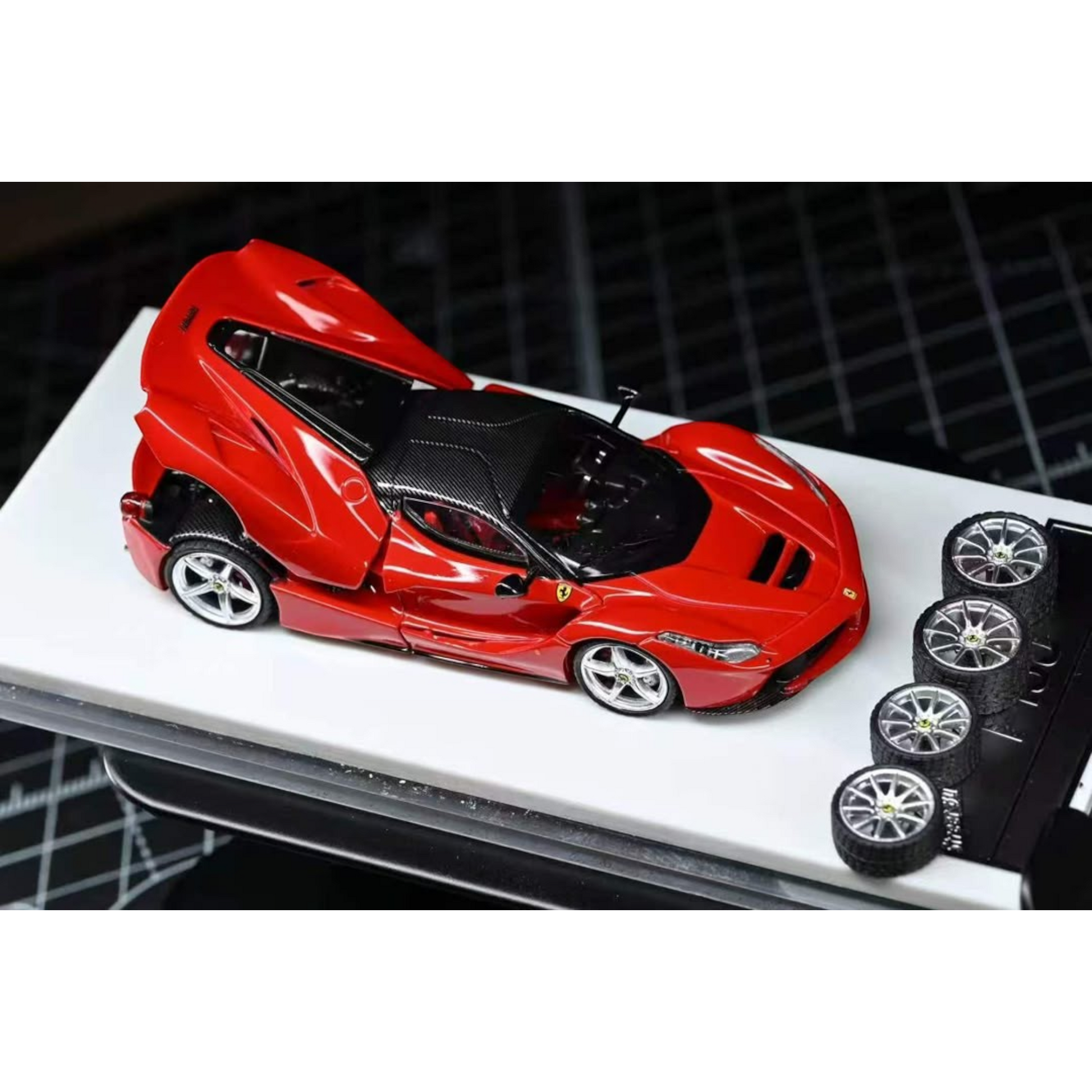 Lot57Supplies Diecast Shop 1:64 scale Street Buster Supercar F150 in Rosso Corsa red with matching red interior