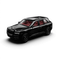 Lot57Supplies Diecast Shop 1:64 scale DCM Rolls-Royce Cullinan Black Warrior diecast model with red interior
