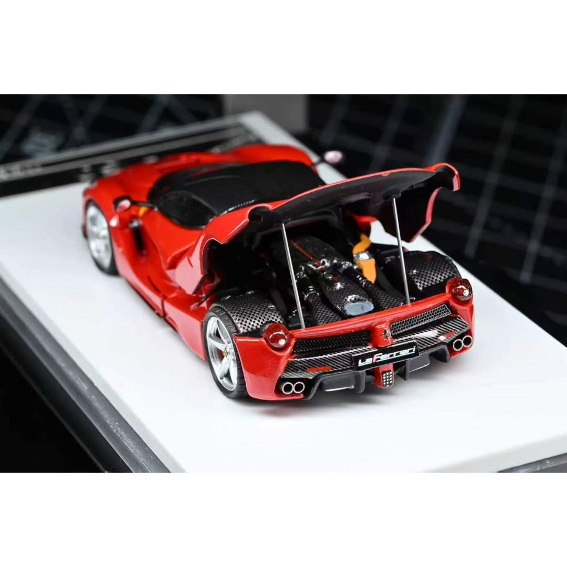 Lot57Supplies Diecast Shop 1:64 scale Street Buster Supercar F150 in Rosso Corsa with open engine bay