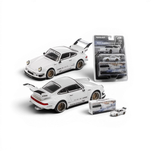 Lot57Supplies Diecast Shop RWB 930 Kamiwaza White 1:64 scale diecast model car with hanging card packaging