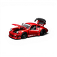 Lot57Supplies Diecast Shop FG RWB 930 1:64 scale diecast car in transparent red with fully opening parts.