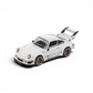 Lot57Supplies Diecast Shop Modelmodel RWB 930 Kamiwaza white diecast model car in 1:64 scale with gold wheels
